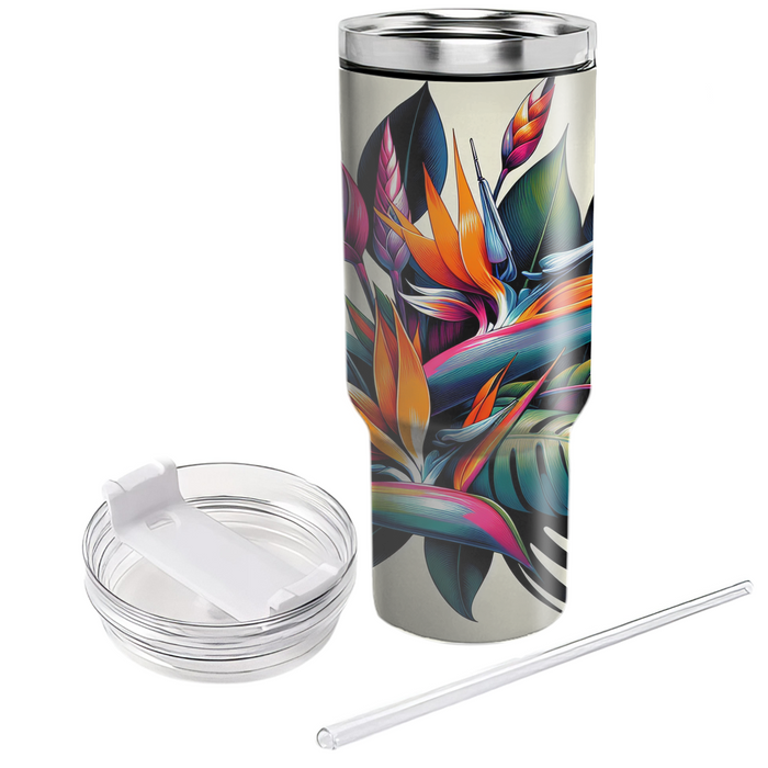 Bold Exotic Flora  Custom Tumblers