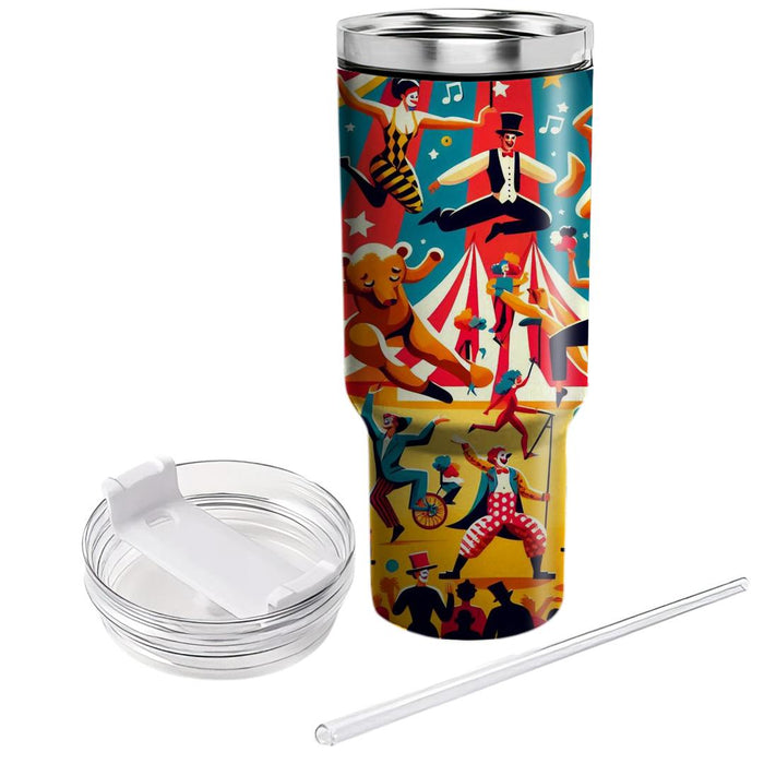 Vintage Circus Fun  Custom Tumblers