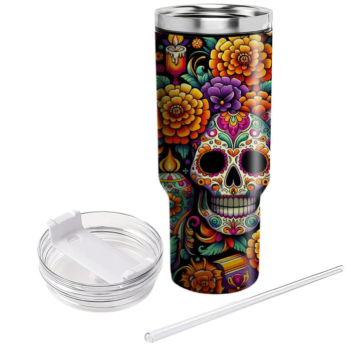 Vibrant Echoes - Day Of The Dead  Insulated Tumblers