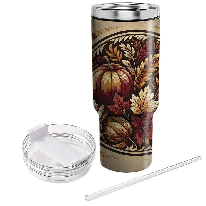 Autumn Plaid Warmth  Decorative Tumblers