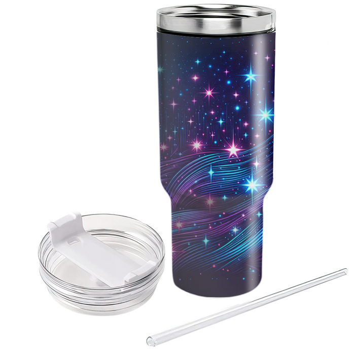 Geometric Neon Stars  Tumblers For Gifts