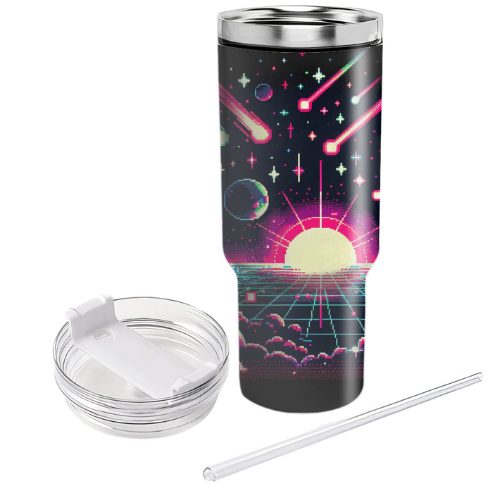 Pixel Galaxy  Custom Tumblers