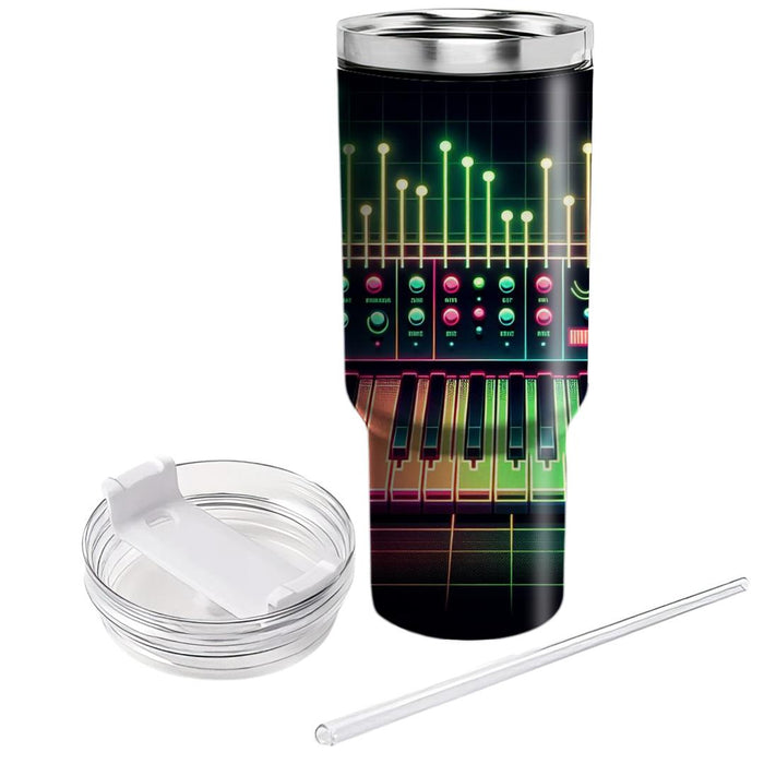 Synthesizer Spectrum  Tumblers With Lids