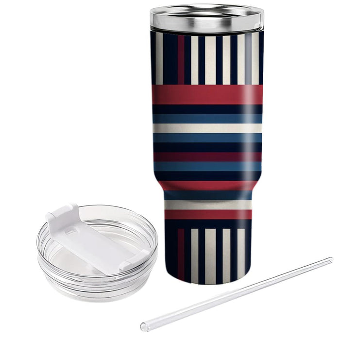 Bold Vertical Stripe Pattern  Custom Tumblers