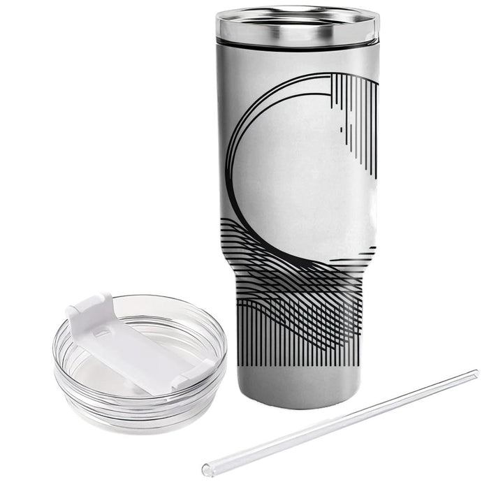 Chic Minimalist Line Pattern  Custom Tumblers