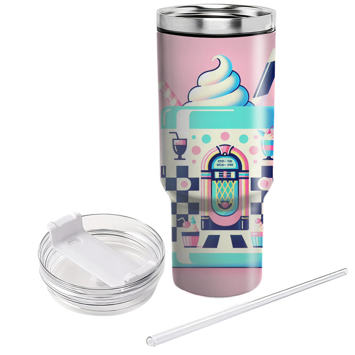 Retro Diner Patterns Mug Custom Tumblers