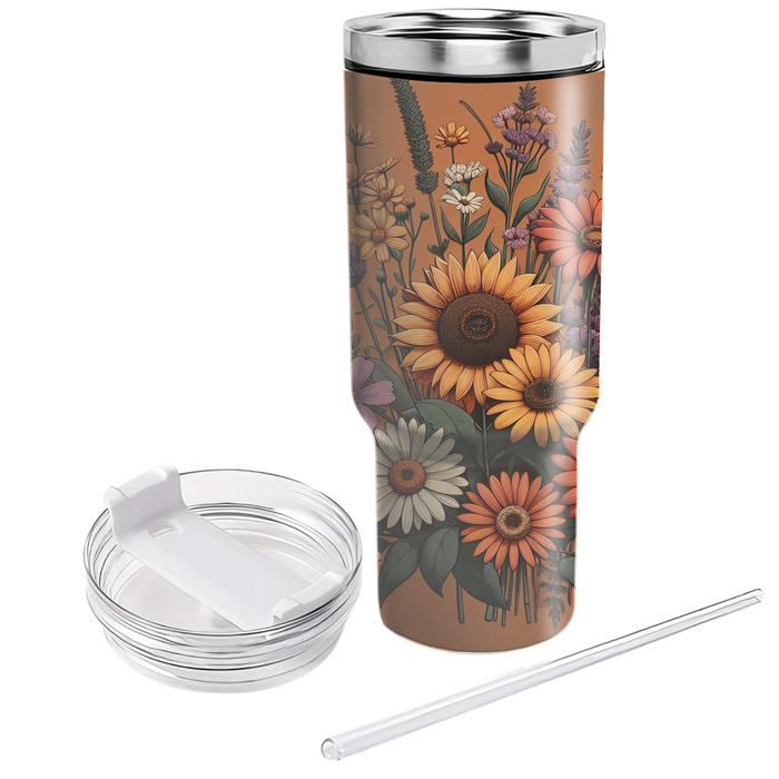 Boho Blossom Harmony  Custom Tumblers