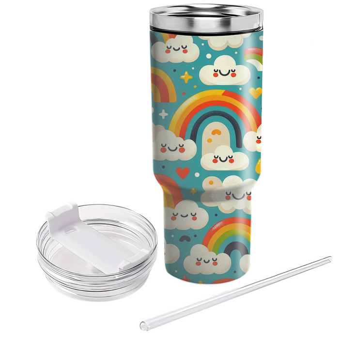 Whimsical Rainbow Patterns  Decorative Tumblers