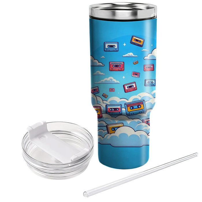 Cassettes And Clouds  Insulated Tumblers