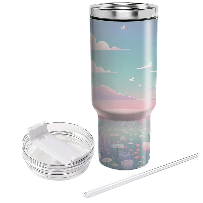 Spring Pastel Paradise  Tumbler Cups