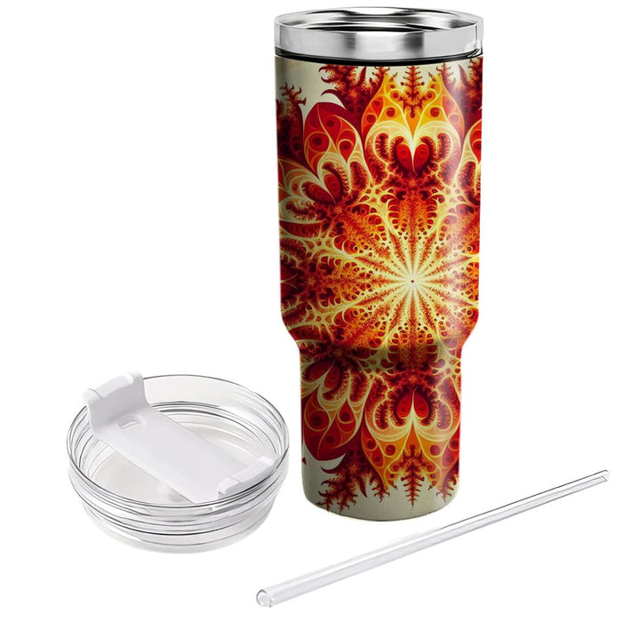 Fractal Flame  Travel Tumblers