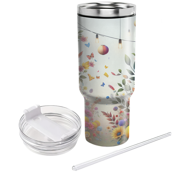 Vibrant Garden Party  Travel Tumblers