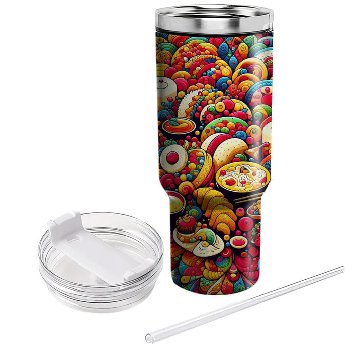 Fractal Feasts - A Gastronomy Festival  Personalized Tumblers