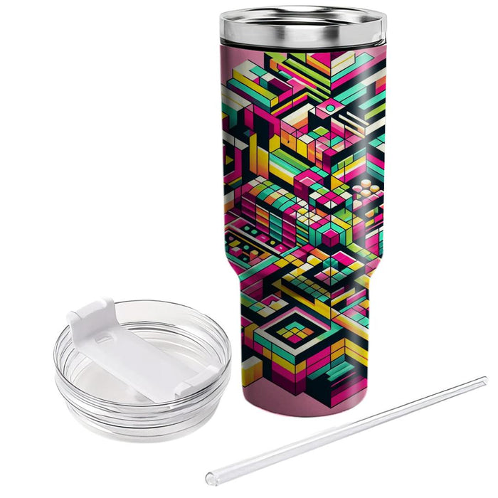 Techno Kaleidoscope  Custom Tumblers