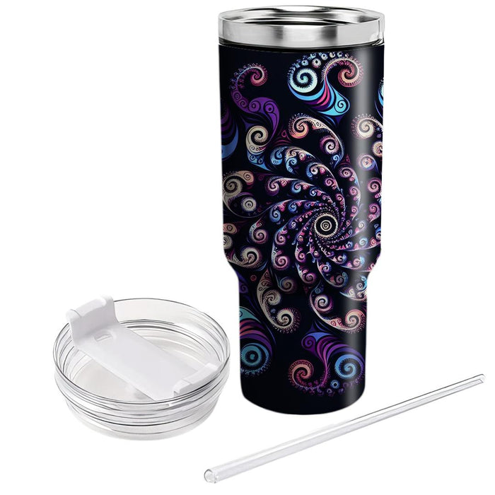 Fractal Spiral  Tumbler Cups