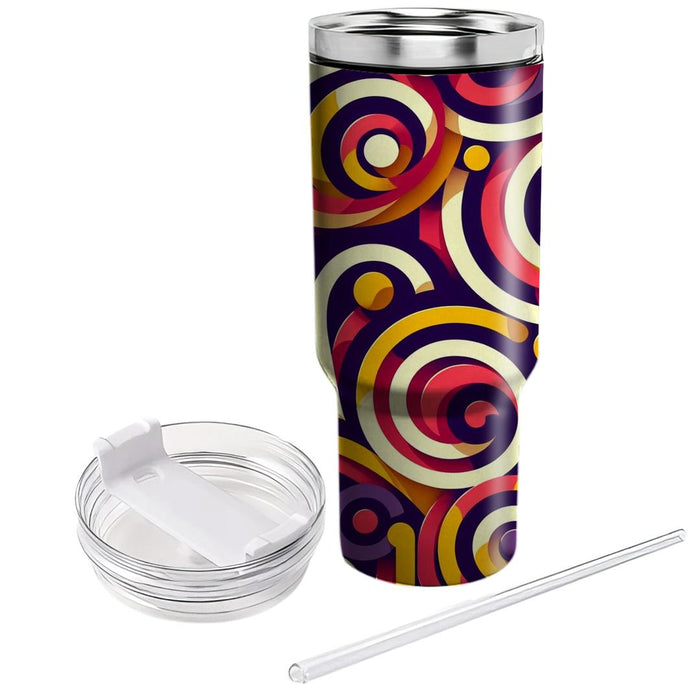 Geometric Swirls And Loops  Decorative Tumblers