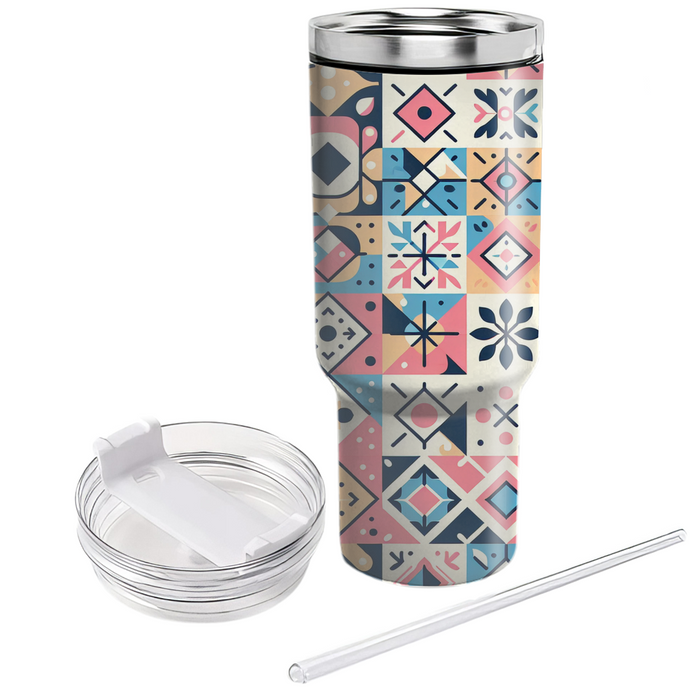 Floral Geometry  Insulated Tumblers