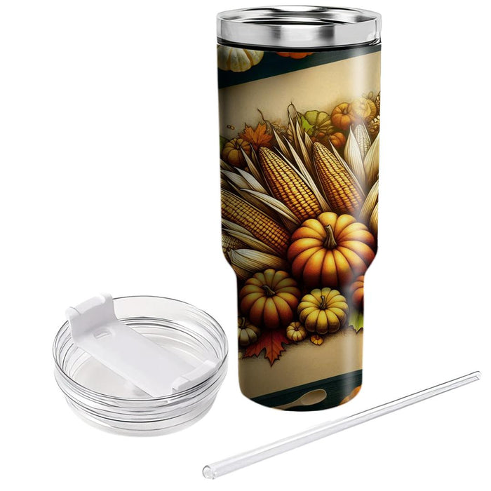 Bountiful Harvest - Global Thanksgiving  Decorative Tumblers