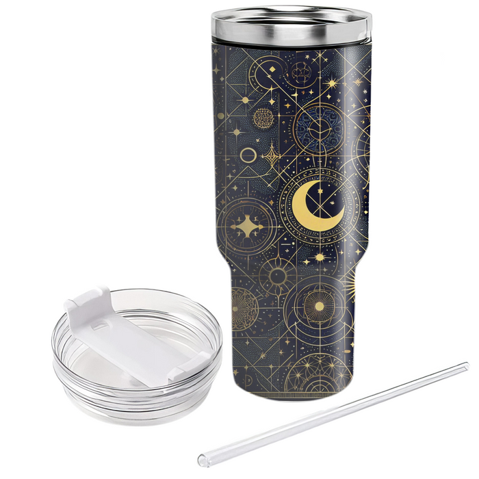 Celestial Constellation Grid  Unique Tumblers