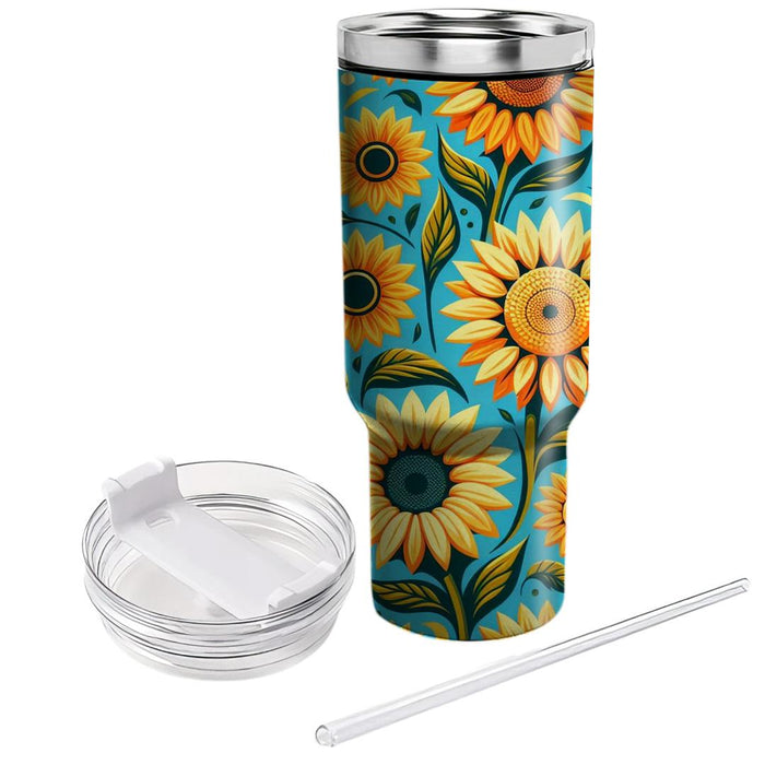 Vibrant Sunflower Field  Tumblers For Gifts