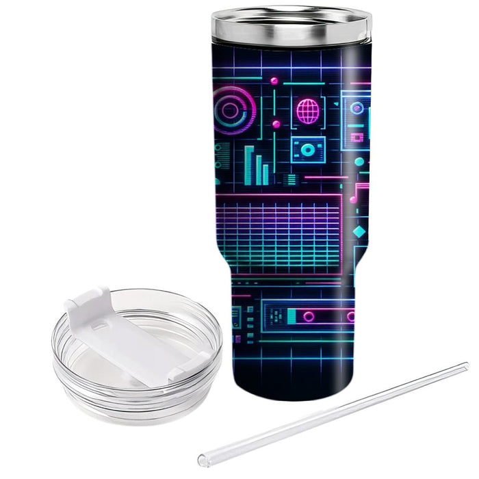 Cyber Dreamscape  Insulated Tumblers