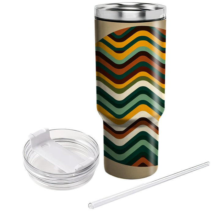 Zigzag Vibes  Tumblers With Lids