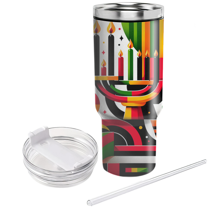 Bubbly Kwanzaa Tumblers With Lids