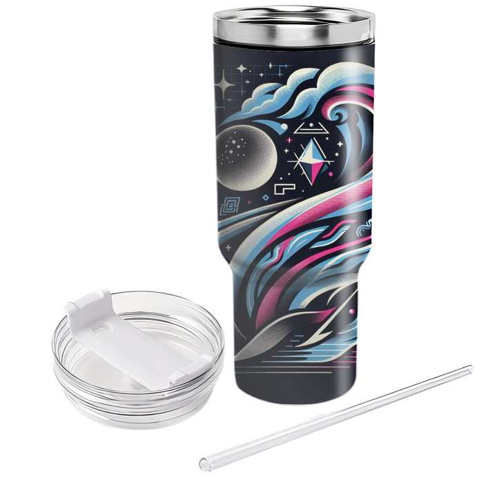 Galactic Wave  Tumblers With Lids