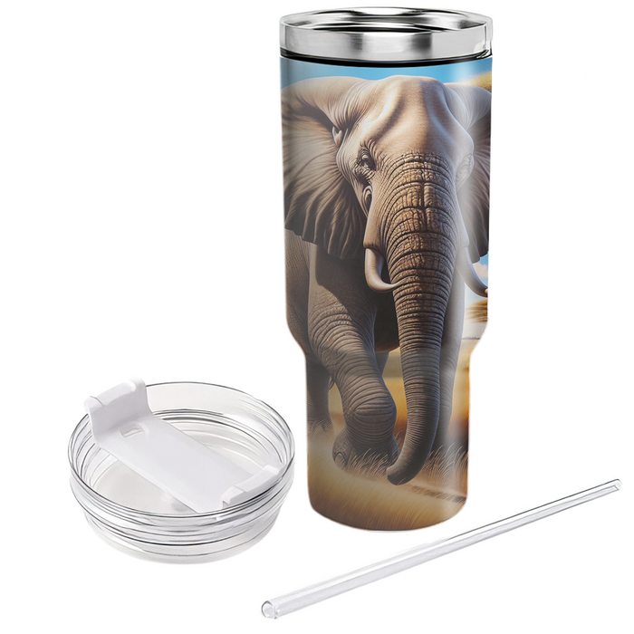 Wild Elephant Journey  Decorative Tumblers