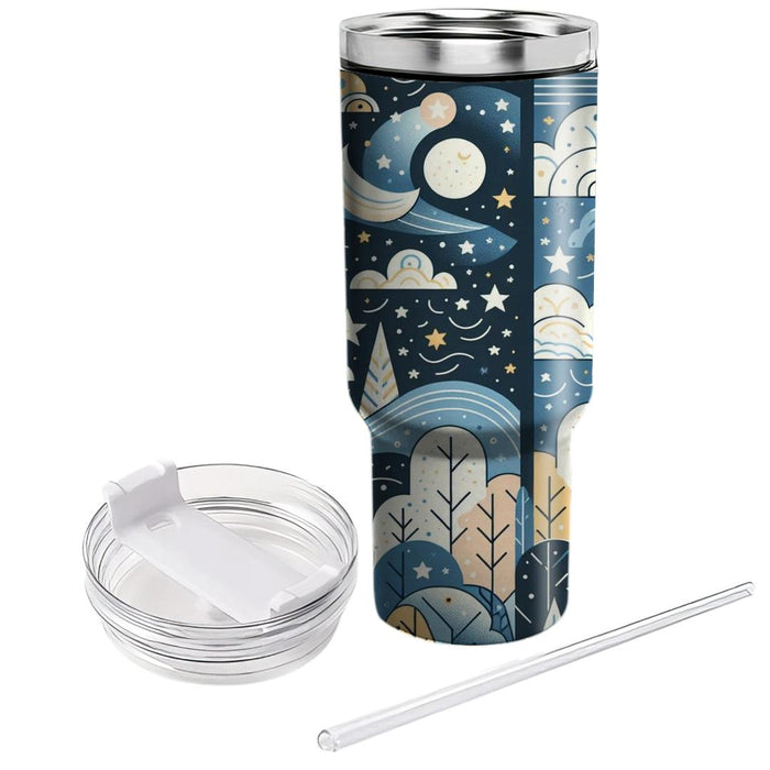 Whimsical Cloud And Star  Decorative Tumblers