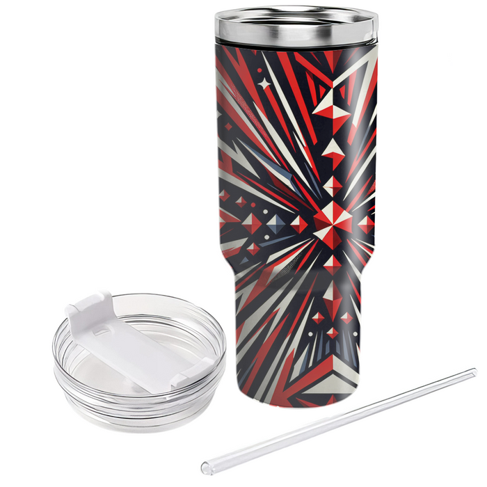 Abstract Diamond Burst Custom Tumblers