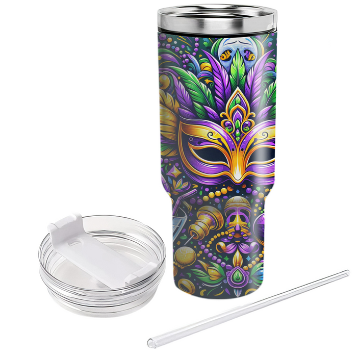 Carnival Of Culture - Mardi Gras  Custom Tumblers