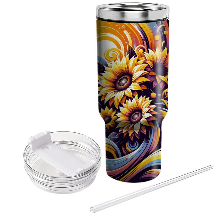  Sunflower Burst  Insulated Tumblers