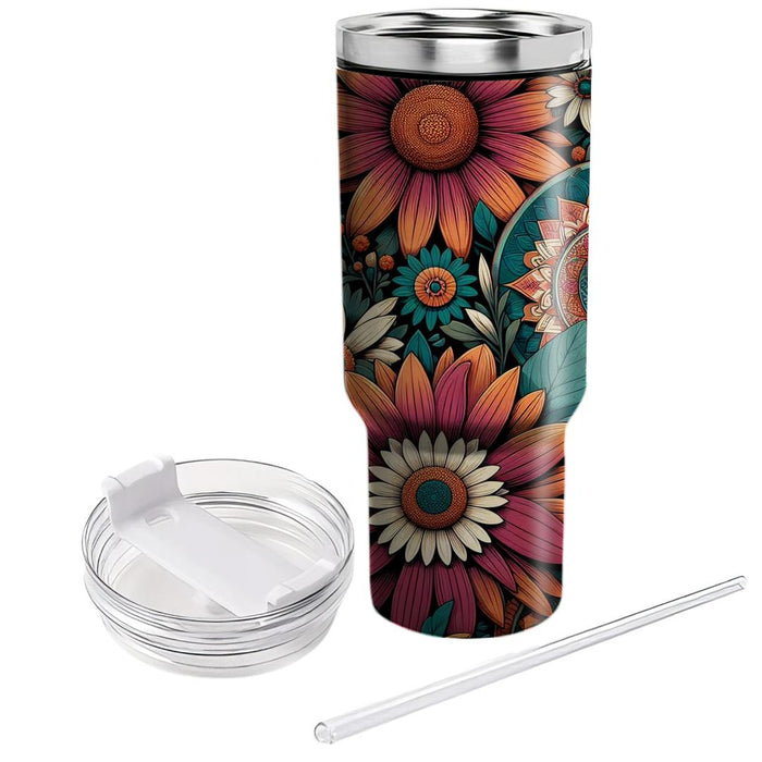 Floral Bohemian Dreams  Travel Tumblers