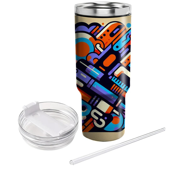 Urban Graffiti Style  Custom Tumblers