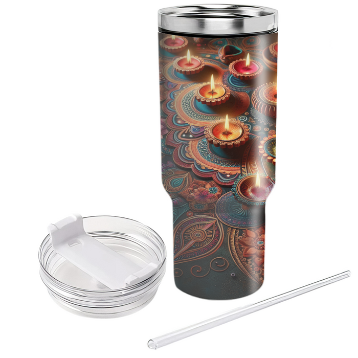 Vibrant Diwali Harmony Tumblers With Lids