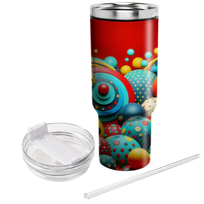 Bold Polka Dot  Insulated Tumblers