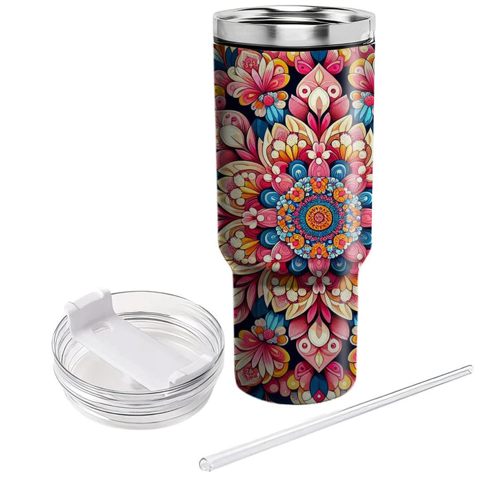 Vivid Flower Power  Tumbler Cups