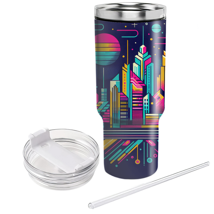 Futuristic Cityscapes Personalized Tumblers