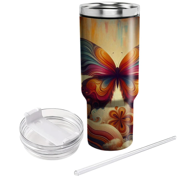  Butterfly Bloom  Travel Tumblers