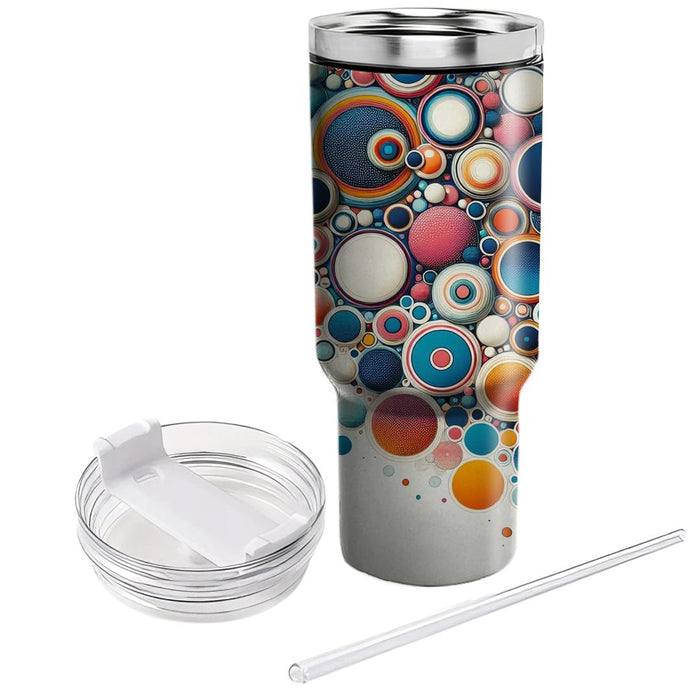 Bold Retro Dots  Travel Tumblers