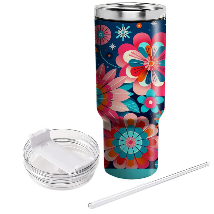 Floral Burst  Unique Tumblers