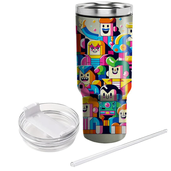 Vintage Cartoon Craze  Tumbler Cups