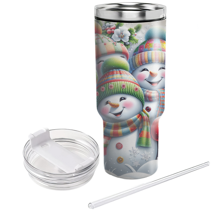 Winter Snowman Fun  Personalized Tumblers