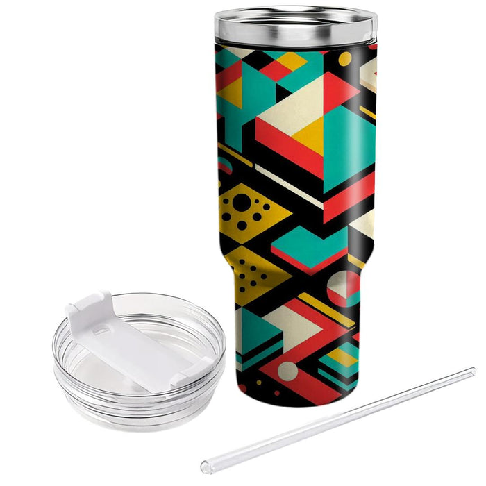 Vibrant Checkerboard  Travel Tumblers