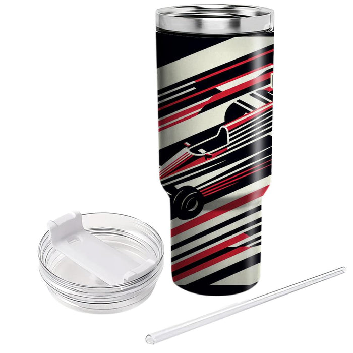 Vintage Racing Stripes  Tumbler Cups