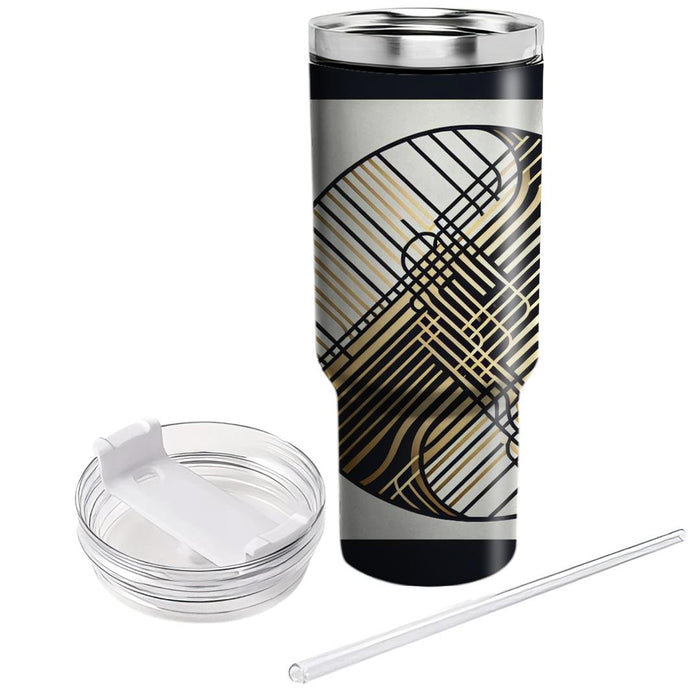 Sleek Linear Design  Custom Tumblers