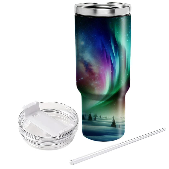 Winter Northern Lights Dream  Tumbler Cups