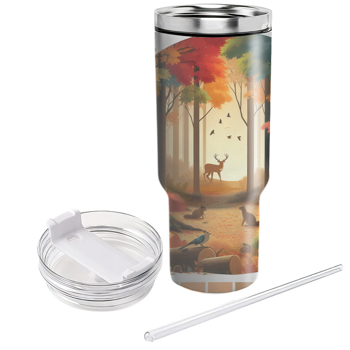 Autumn Woods Escape  Personalized Tumblers