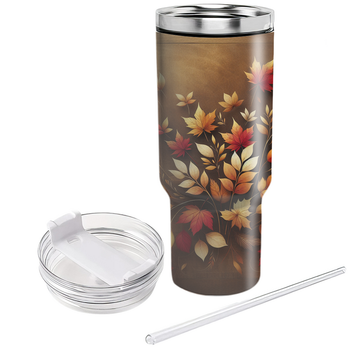 Autumn Leaves Harmony  Personalized Tumblers